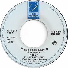 Rush - Not Fade Away / You Can't Fight It - 7