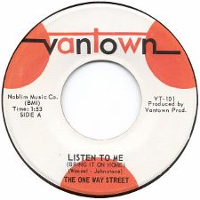 The One Way Street - Listen to Me (Bring It on Home) / Tears - 7
