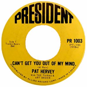 Pat Hervey -- Can't Get You Out of My Mind / Givin' In - 7