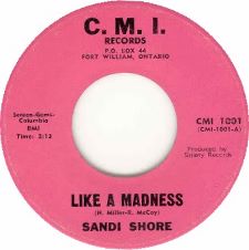 Sandi Shore -- Like A Madness / Until You're Home Again - 7