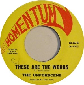 The Unforscene -- These Are the Words / You and Me - 7